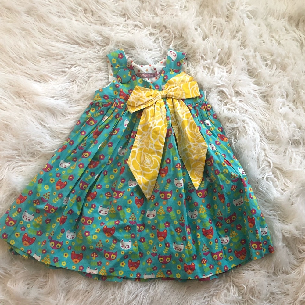 Jelly the pug bow dress NWT size 4